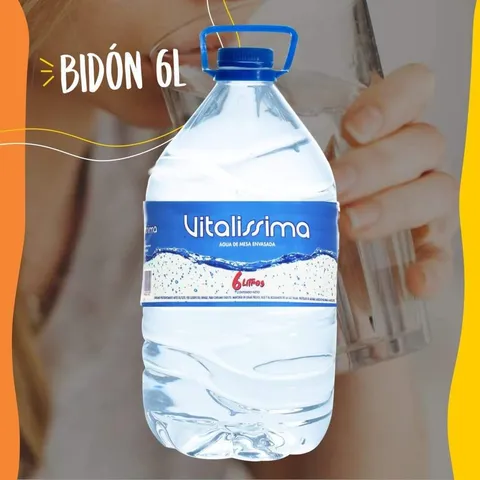 Vitalissima Agua de Mesa Bidón 6 L