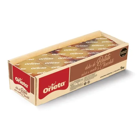 Orieta Dulce de Batata Vainilla con Cacao cajón 5 kg