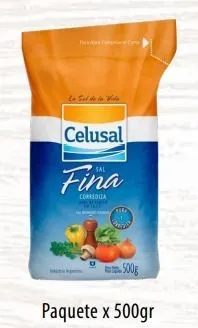 Celusal Sal Fina paquete 500 g