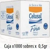 Celusal Sal Fina caja de 1000 sobres de 0,5 g