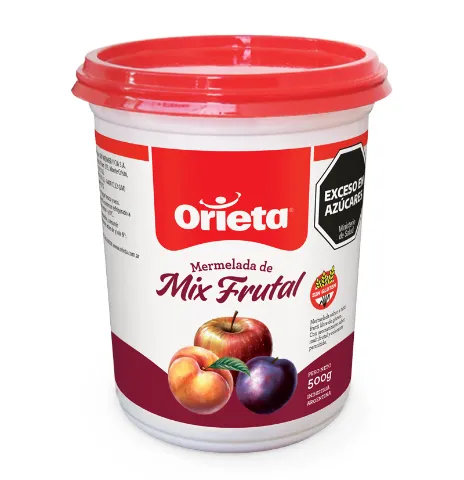 Orieta Mermelada Mix Frutal pote 500 g
