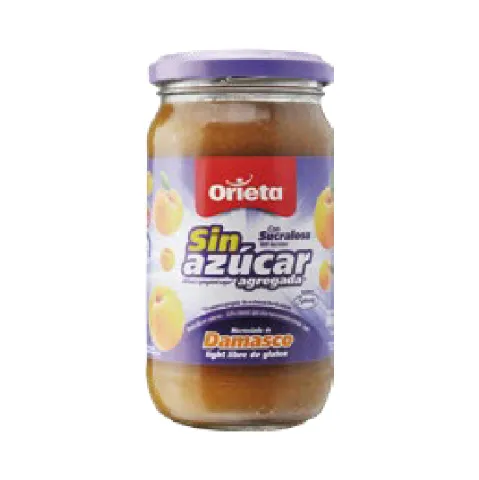 Orieta Mermelada de Damasco Prolight sin azúcar frasco 340 g